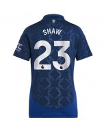 Manchester United Luke Shaw #23 Venkovní Dres pro Dámské 2024-25 Krátký Rukáv